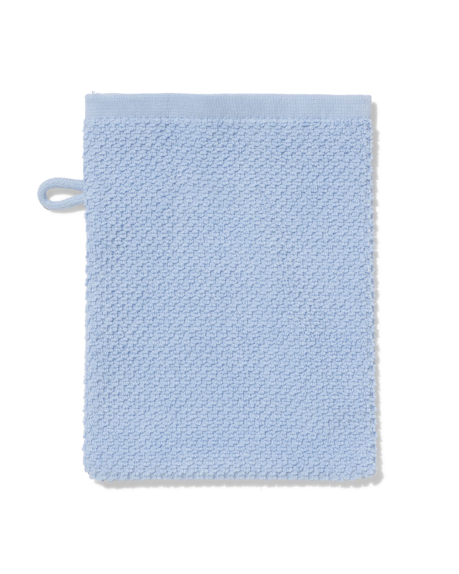 gant de toilette de seconde chance 16x21cm coton recycl&eacute; bleu clair - 5200237 - HEMA