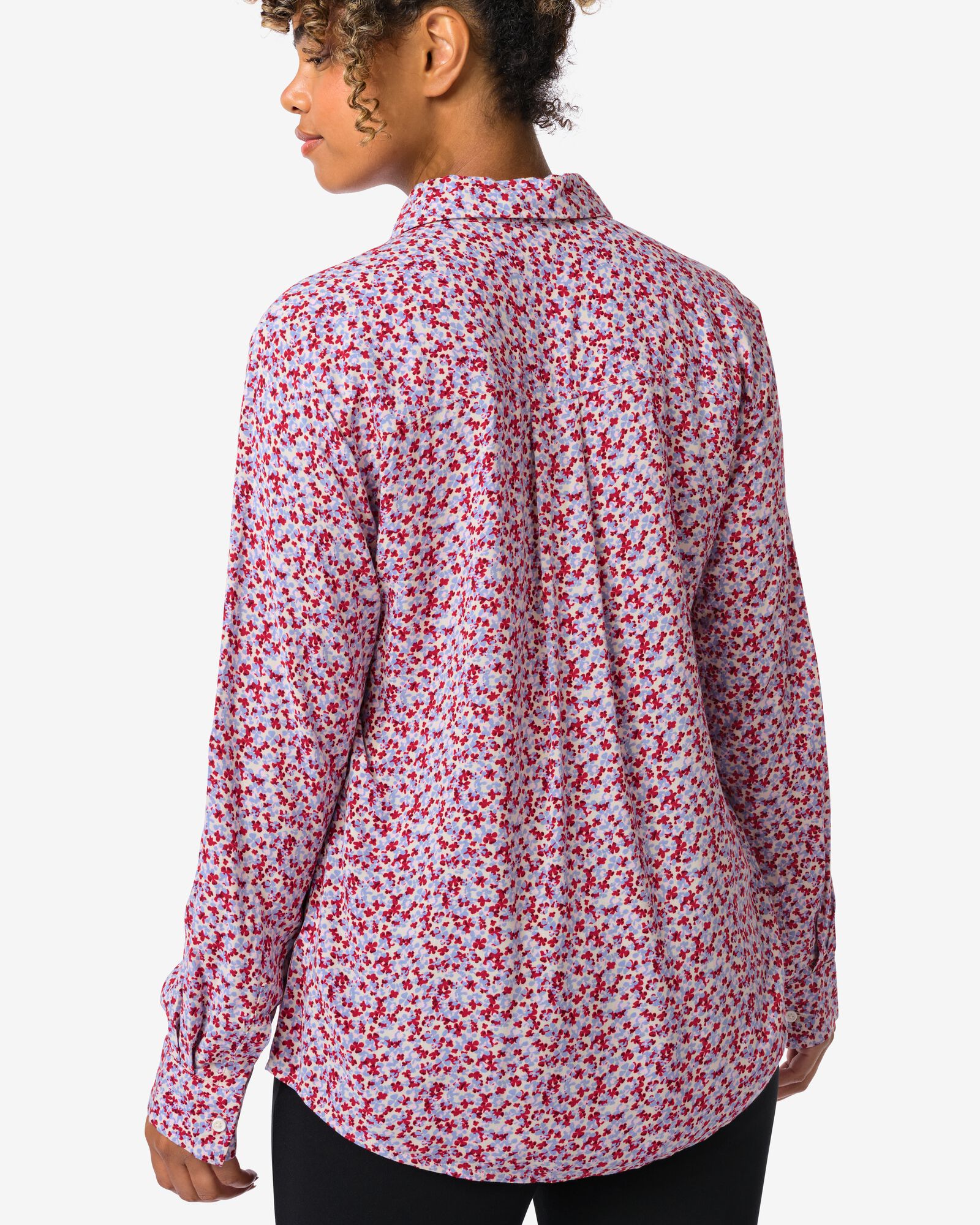 Chemisier pour femmes Bobbie fleurs bleu - 36249575BLUE - HEMA