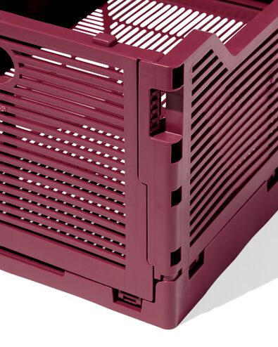 caisse pliante lettres recycl&eacute;e M bordeaux bordeaux M  30 x 40 x 17 - 39811085 - HEMA
