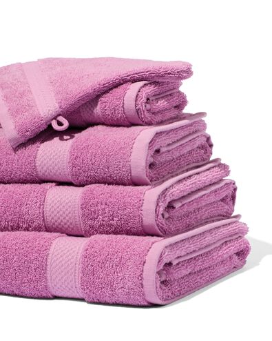 serviettes de bain - qualité supérieure violet pourpre serviette 50 x 100 - 5250378 - HEMA