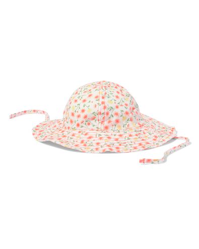 chapeau de soleil bébé coton avec fleurs multi 62/68 - 33289986 - HEMA