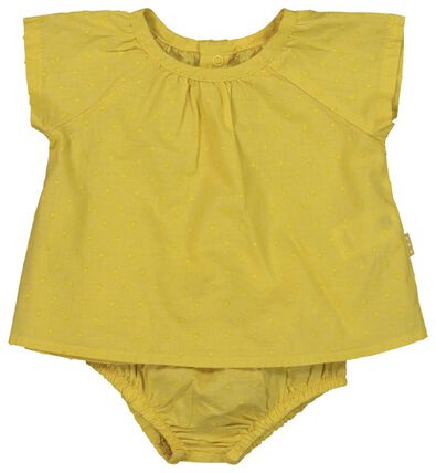 Newborn-Set, Tunika und Hose, Biobaumwolle gelb gelb - 1000019825 - HEMA