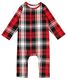 Baby-Pyjama, kariert rot - 1000025963 - HEMA