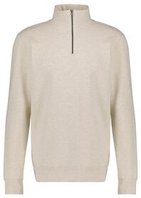 Herren-Sweatshirt mit Reißverschluss beige beige - 1000029203 - HEMA