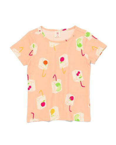 Kinder-T-Shirt, Früchte rosa 122/128 - 30864174 - HEMA