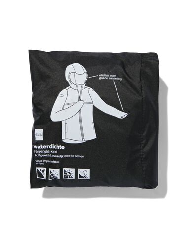 Regenjacke für Erwachsene, leicht, wasserdicht schwarz XS - 34440041 - HEMA