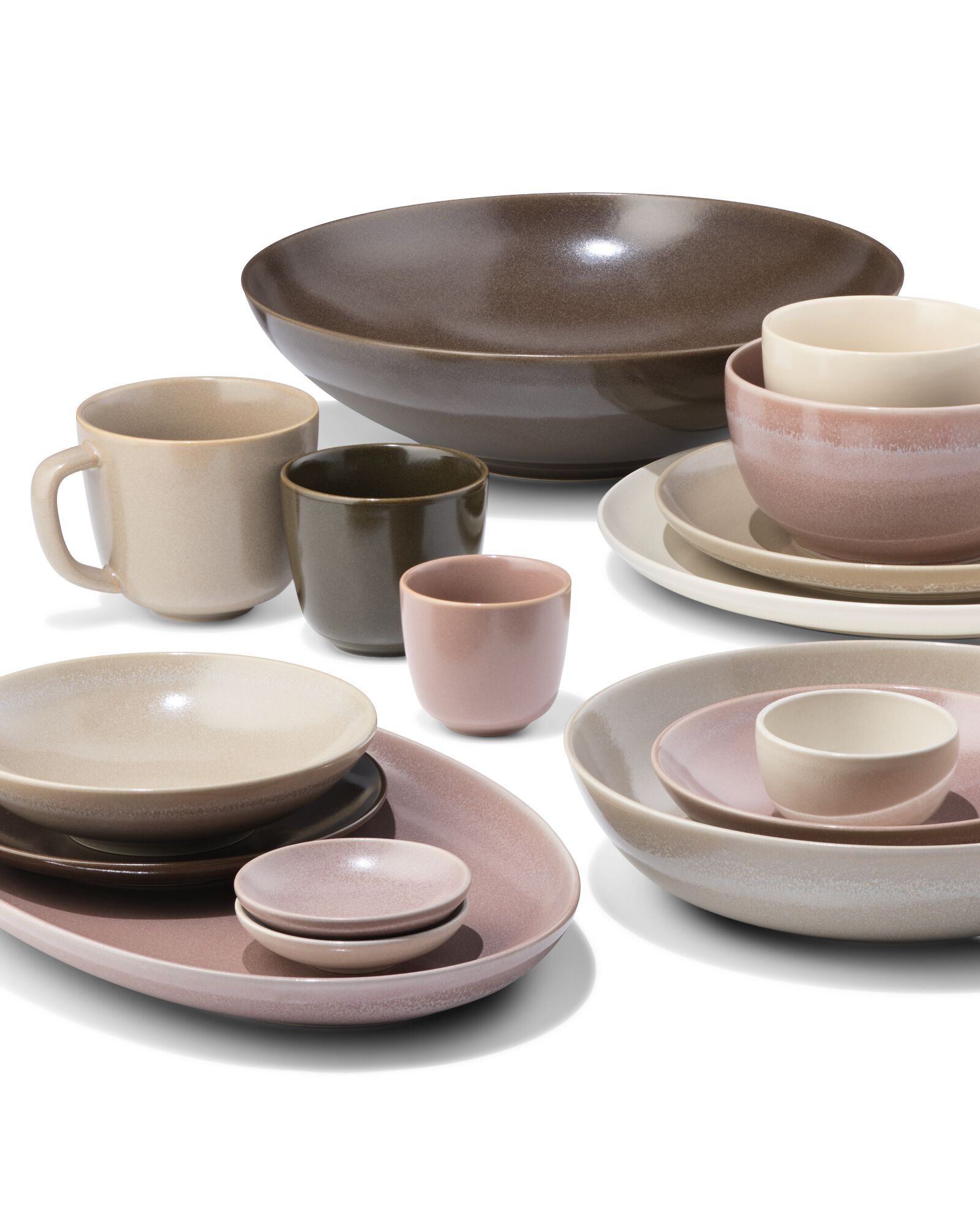 bol &Oslash; 14 cm Puur &eacute;mail r&eacute;actif marron fonc&eacute; - 9650403 - HEMA