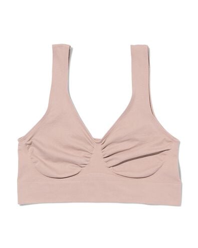brassi&egrave;re sans coutures femme non pr&eacute;form&eacute;e beige - 1000027965 - HEMA