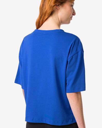 Oversize-Damen-T-Shirt knallblau - 36010314BRIGHTBLUE - HEMA