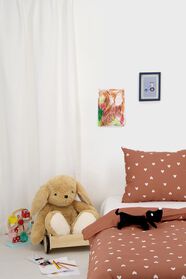 Kinder-Bettwäsche, 120 x 150 cm, Soft Cotton, Herzen, terrakotta - 5770050 - HEMA