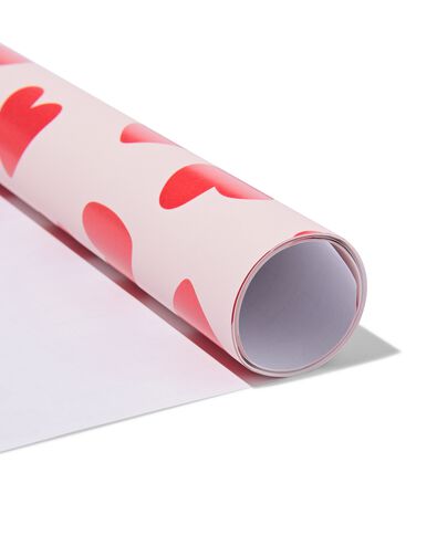Geschenkpapier Herzen  - 14740034 - HEMA