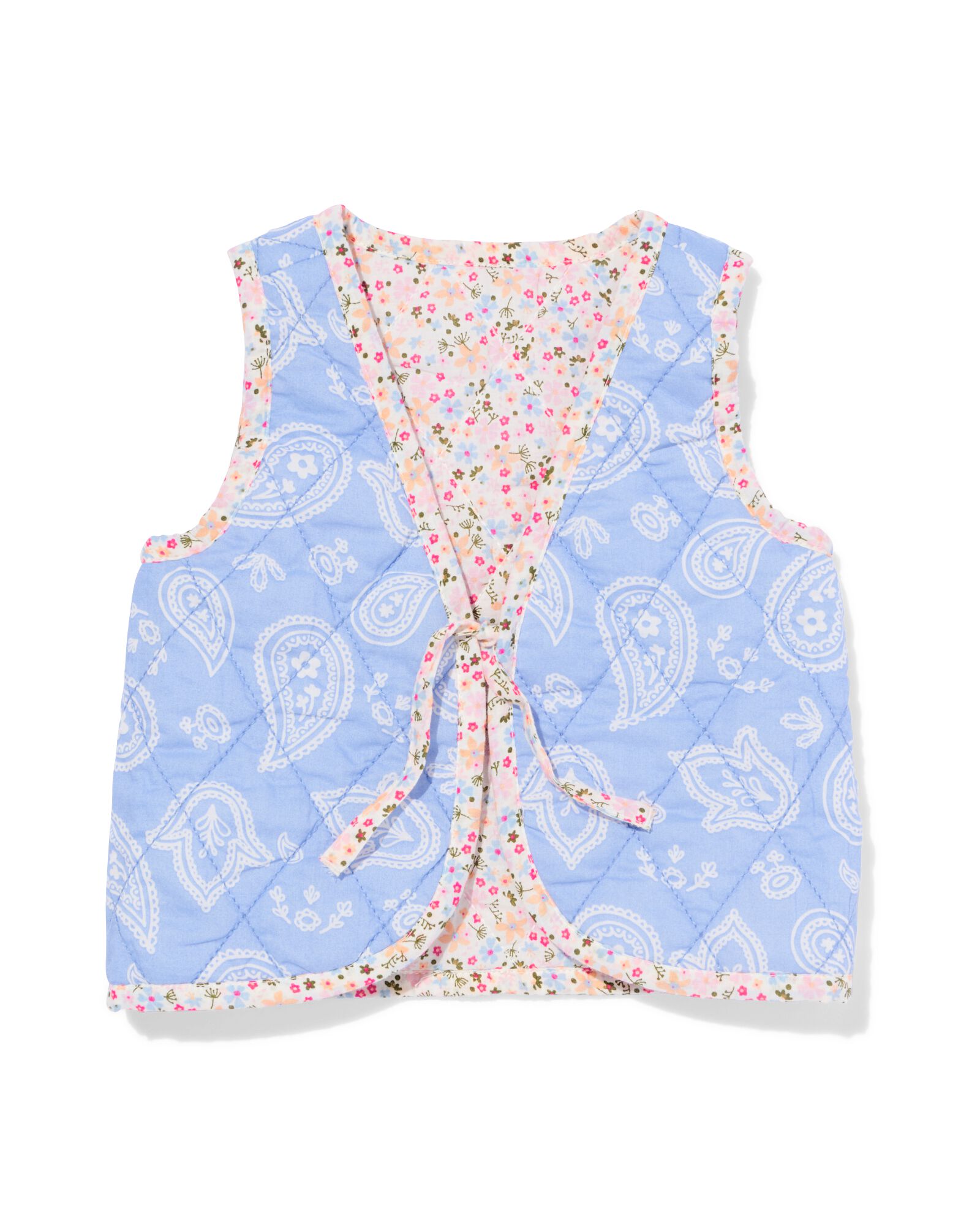 Baby-Wendeweste mit Blumen  blau 86 - 33063775 - HEMA