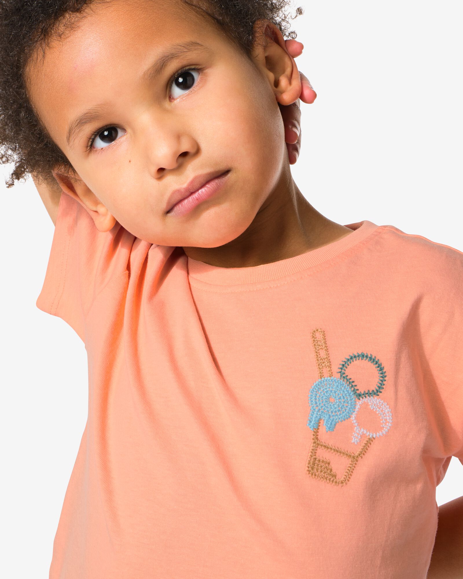 Kinder-T-Shirt Eist&uuml;ten pfirsich - 30794005PEACH - HEMA