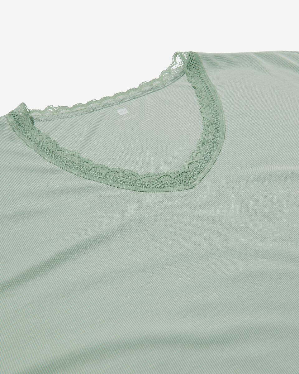 Damen-Nachthemd mit Viskose grün grün - 1000030245 - HEMA