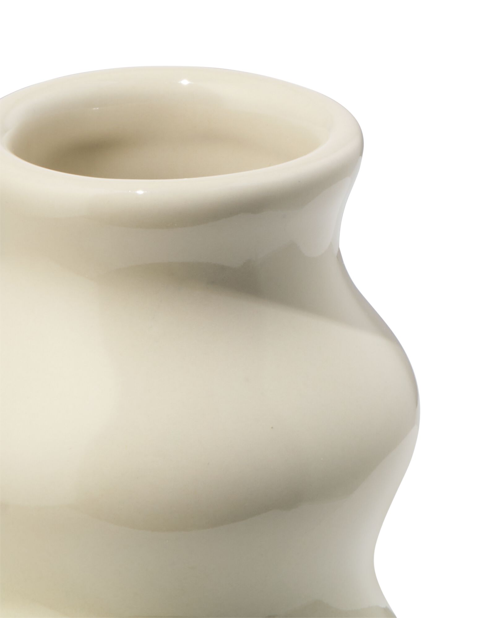 Vase ⌀ 7 x 11 cm aus Keramik organisch beige - 13326020 - HEMA