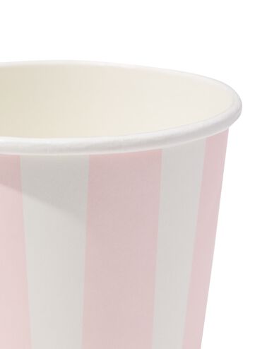 gobelets 250ml carton rayures - lot de 8 - 14250368 - HEMA