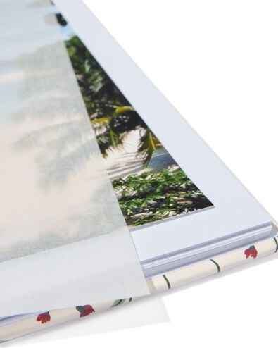 fotoalbum met spiraal en venster 19x18 bloemen - 14650212 - HEMA