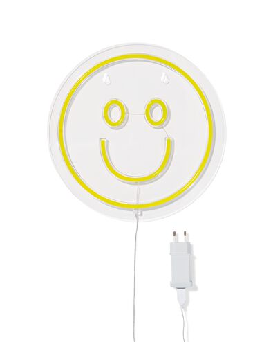 Neonlampe, &Oslash;30 cm, Gesicht - 38400053 - HEMA