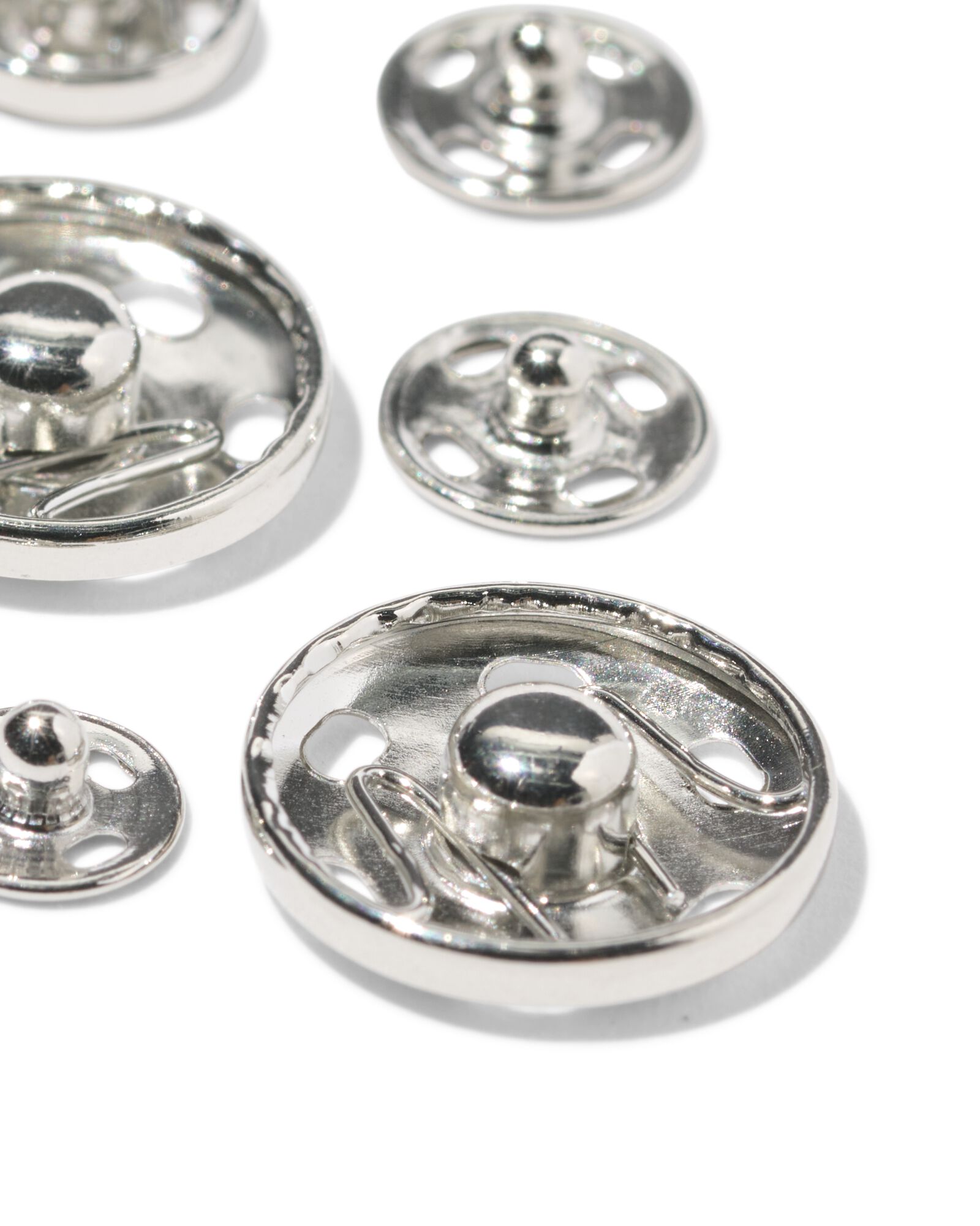 boutons-pression en argent sans nickel - 34 pi&egrave;ces - 1400287 - HEMA