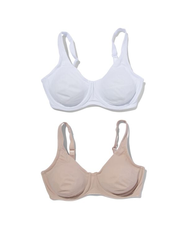 2 soutiens-gorge non pr&eacute;form&eacute;s avec armatures E-F multi multi - 1000028569 - HEMA