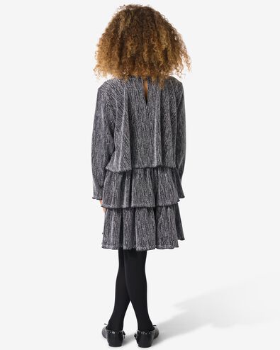 Kinderkleid mit R&uuml;schen schwarz schwarz - 30835008BLACK - HEMA