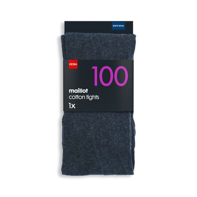 Strumpfhose, Baumwolle, 100 Denier dunkelblau dunkelblau - 1000001198 - HEMA