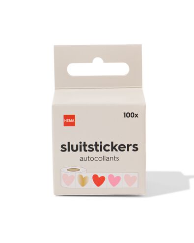 Verschlussaufkleber Herzen &ndash; 100 St&uuml;ck - 14793280 - HEMA