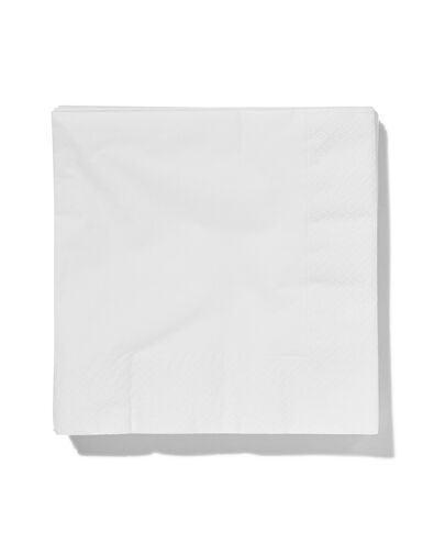 serviettes 33 x 33 cm papier blanc - 20 pi&egrave;ces - 14210173 - HEMA