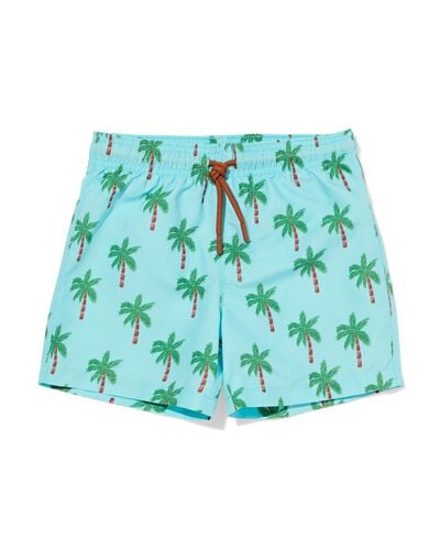 kinderzwembroek palmbomen aqua aqua - 22260645AQUA - HEMA