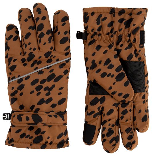 Kinder-Handschuhe, wasserabweisend, touchscreenfähig braun braun - 1000028932 - HEMA