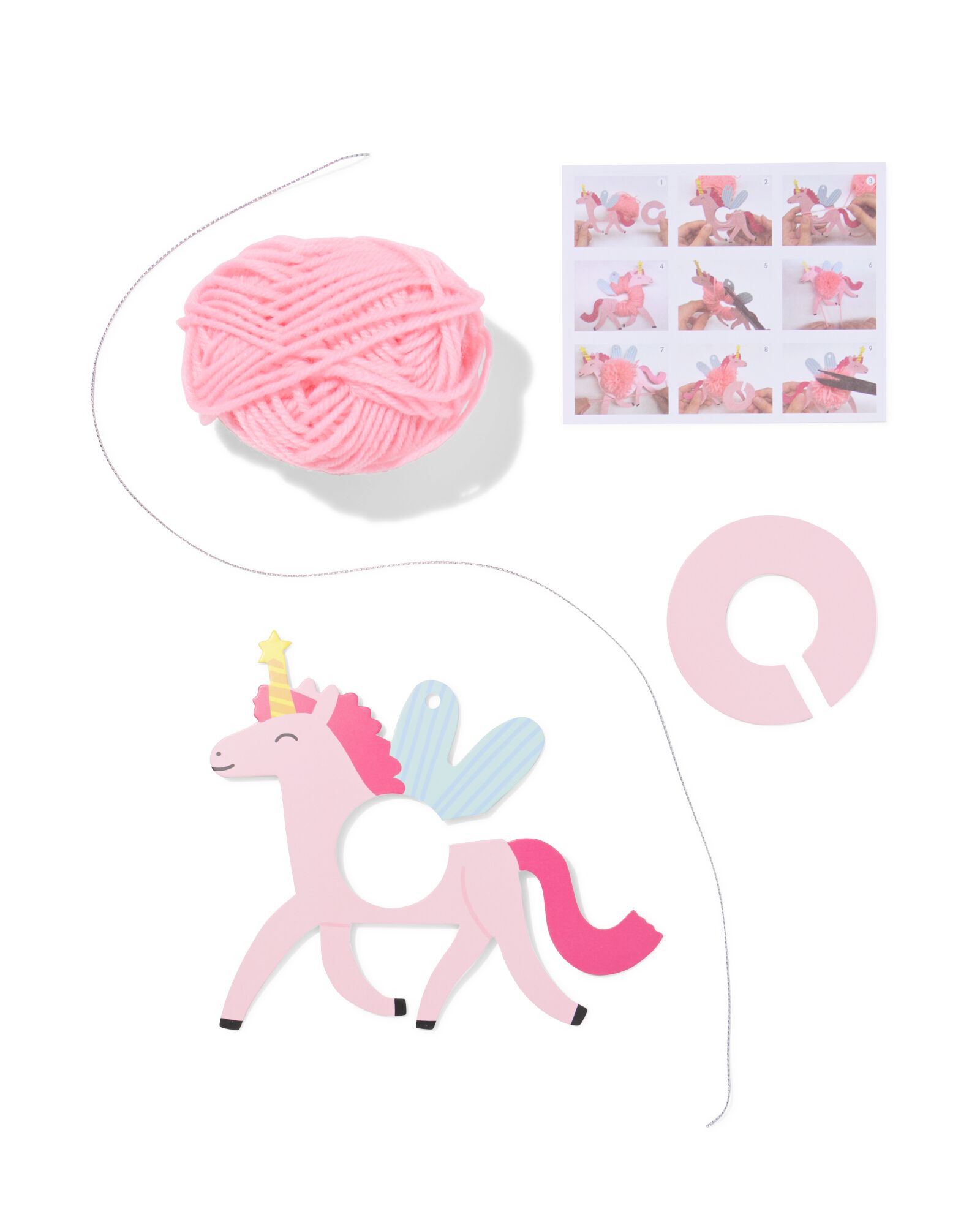 kit pompons licorne - 15900338 - HEMA