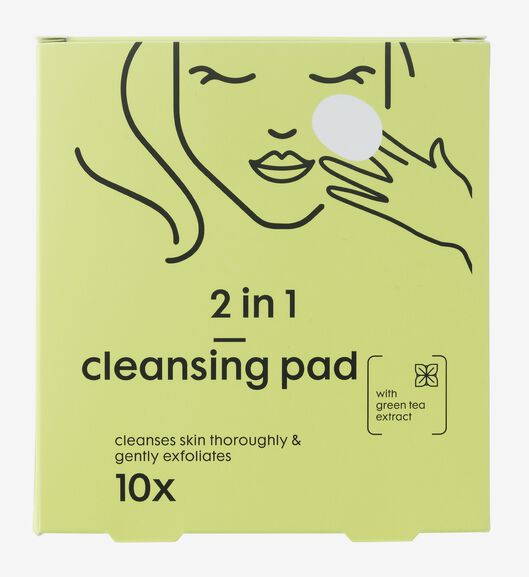 10-pak cleansing pads 2 in 1 - 17860206 - HEMA