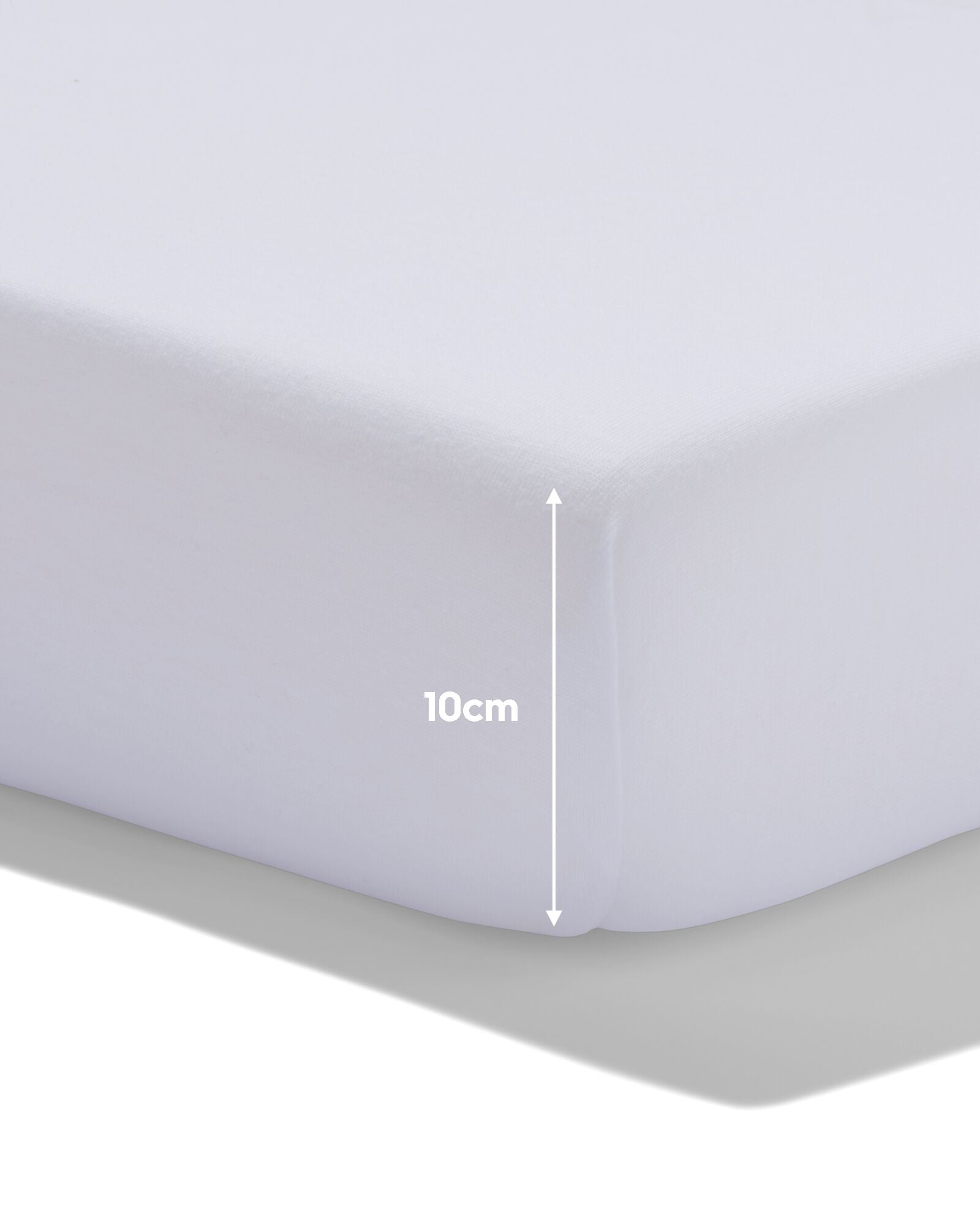 Topper-Spannbettlaken 180 &times; 220 cm, Hotel, Baumwolle, Perkal, Wei&szlig; - 5190136 - HEMA