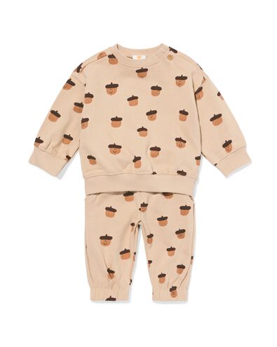 lot de v&ecirc;tements pour b&eacute;b&eacute; grenouilles glands marron clair - 33168270LIGHTBROWN - HEMA