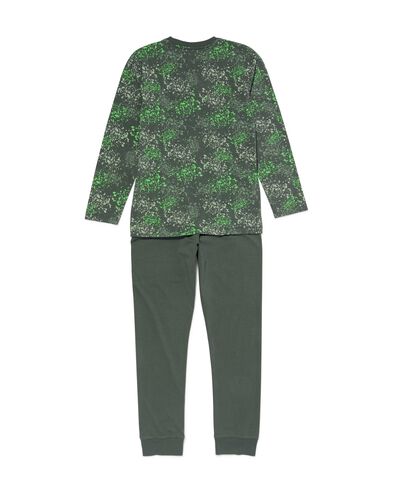 Kinder-Pyjama, Kleckse grün 158/164 - 23012883 - HEMA
