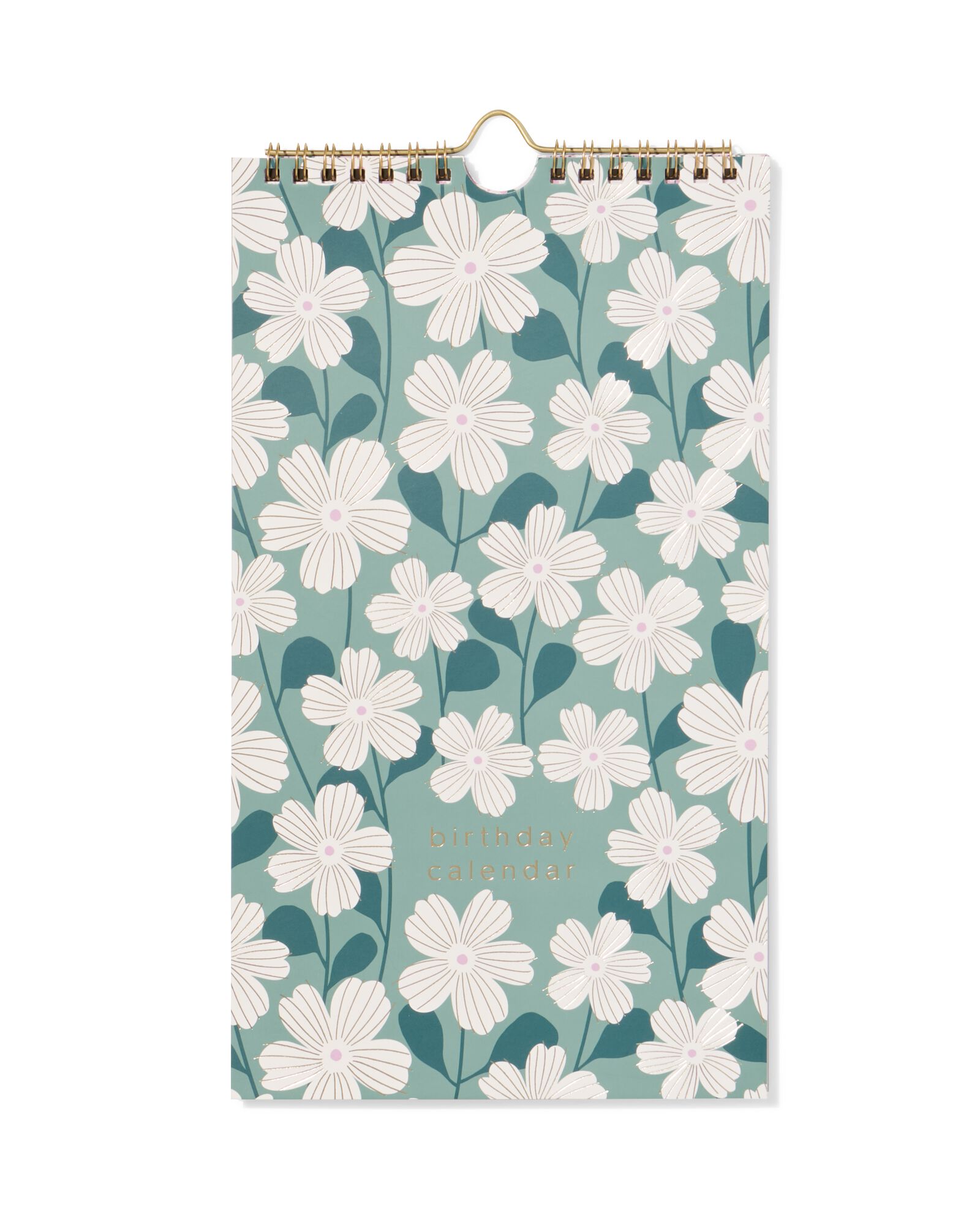 Geburtstagskalender, 29,5 x 16 cm, mit Blumen - 14100224 - HEMA