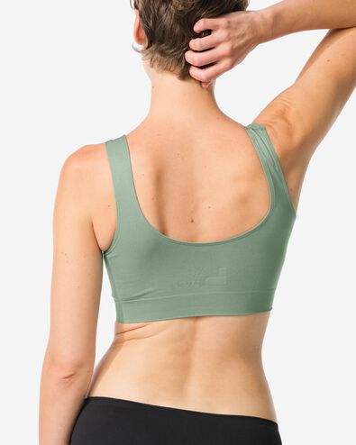 Nicht vorgeformtes Bustier, nahtlos ohne B&uuml;gel gr&uuml;n - 21801146GREEN - HEMA