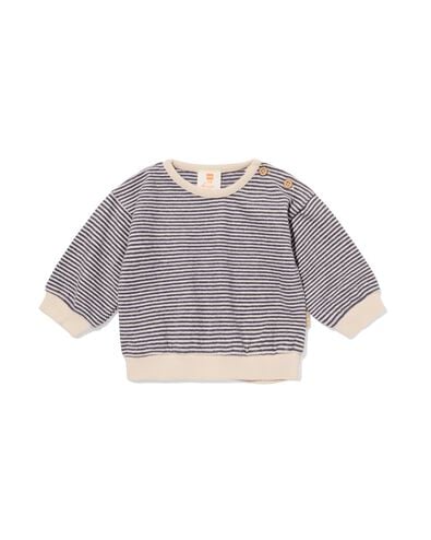 newborn sweater strepen ecru ecru - 33435920ECRU - HEMA
