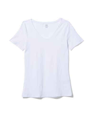 t-shirt femme blanc M - 36301762 - HEMA
