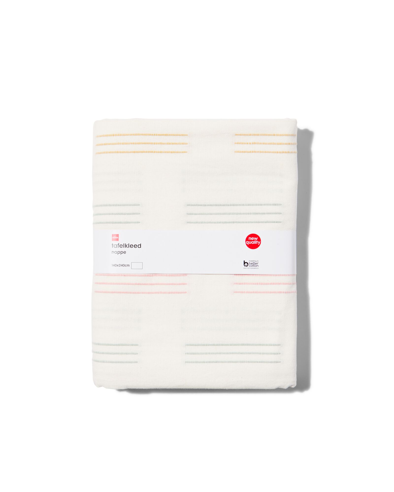 Tischdecke, Striche, 140 x 240 cm, Baumwolle - 5330009 - HEMA