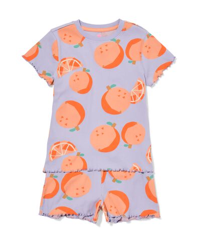 pyjacourt enfant c&ocirc;tel&eacute; orange lilas - 23000780LILAC - HEMA
