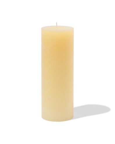 bougies rustiques jaune clair jaune clair - 1000028016 - HEMA