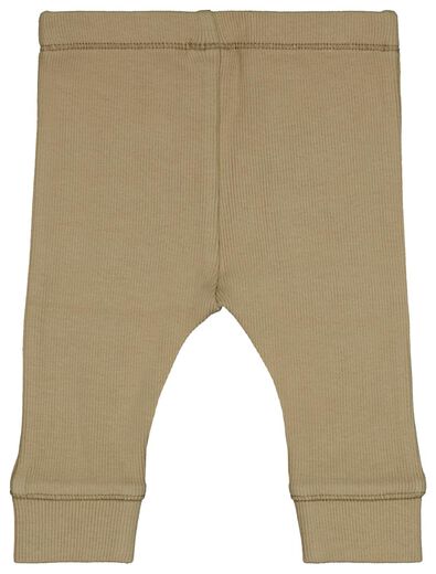 Newborn-Set, Shirt mit Leggings, elastische Baumwolle beige - 1000024480 - HEMA