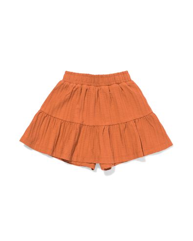 jupe enfant trap&egrave;ze c&ocirc;tel&eacute;e marron marron - 30849626BROWN - HEMA