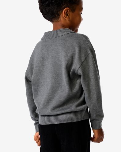 pull enfant en maille fine  gris fonc&eacute; - 30704848DARKGREY - HEMA