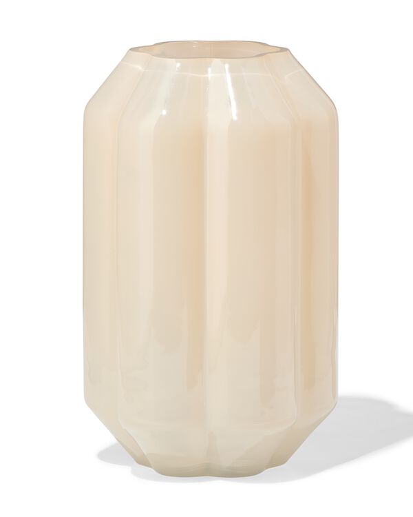vase ⌀8x23cm verre forme de fleur blanc laiteux - 13325004 - HEMA