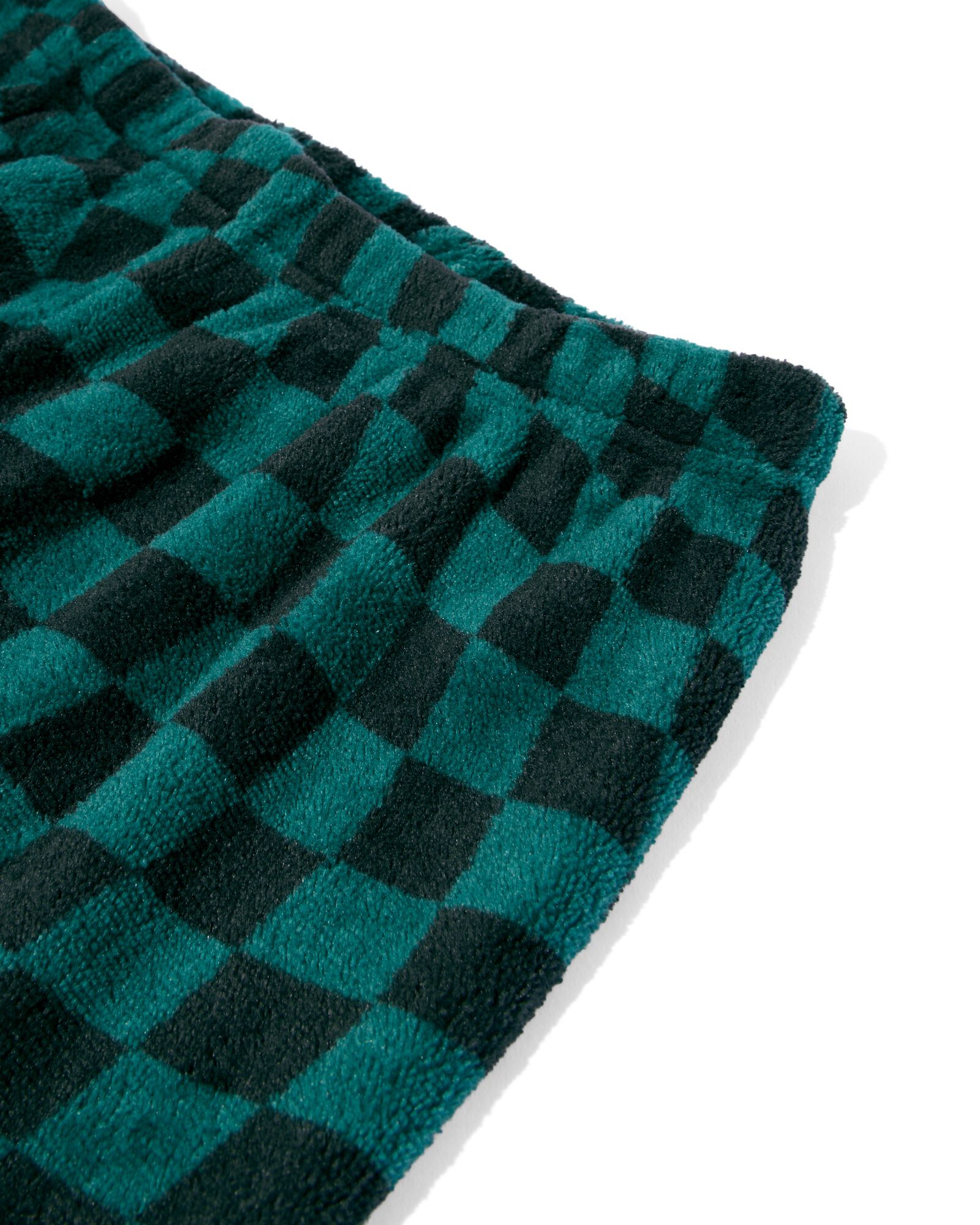 pyjama &agrave; carreaux en polaire pour enfant vert - 23030840GREEN - HEMA