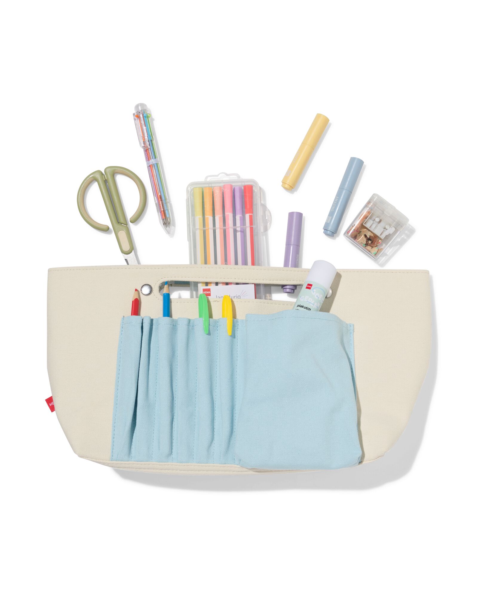trousse XL 40x20x11cm coton - 15900165 - HEMA