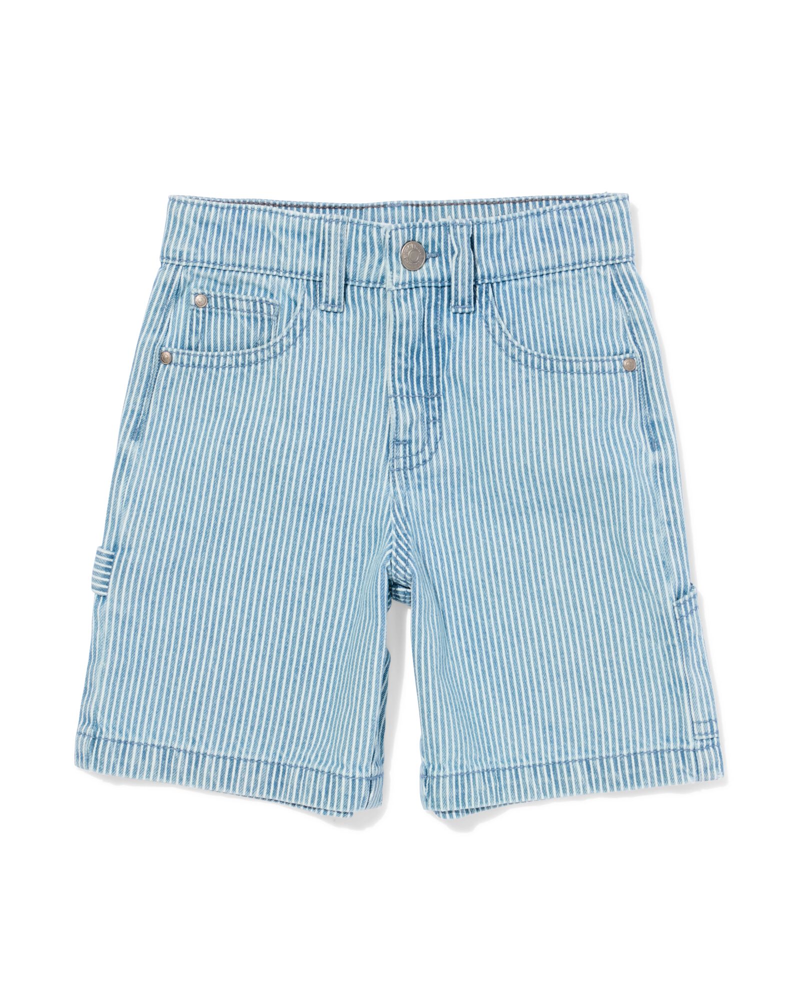 short enfant coupe droite rayures bleu bleu - 30721104BLUE - HEMA