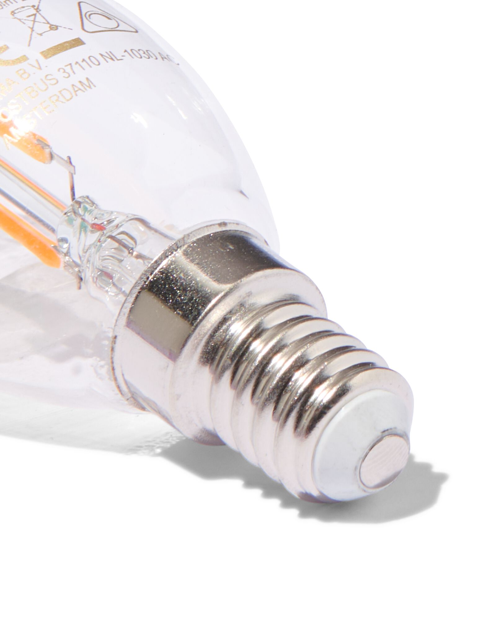 bougie led transparente E14 1,2W 140lm - 20000060 - HEMA